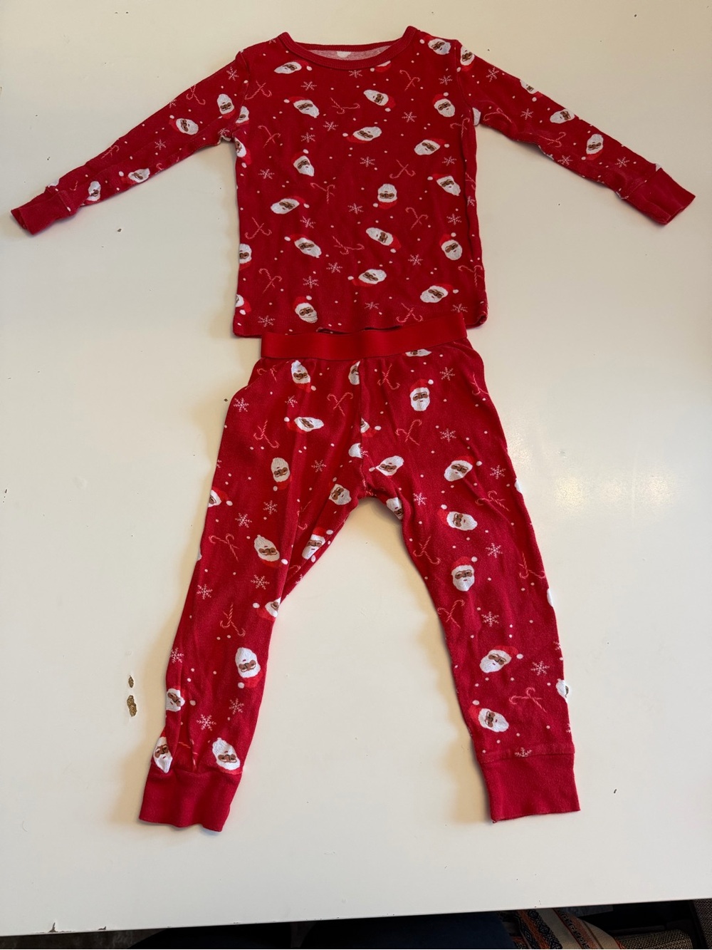 Wondershop Red Santa Face Holiday Pajama Set